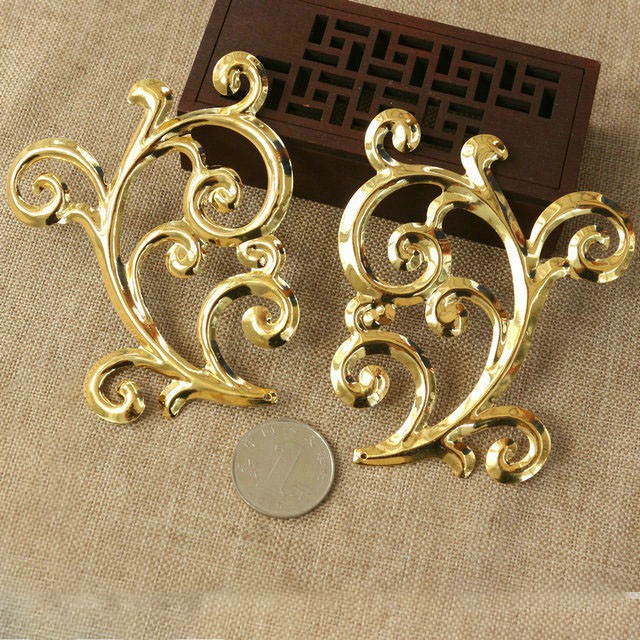 [Nguyên liệu làm trâm] 1 cặp 2 phiến họa tiết 71*90mm làm vương miện Lolita