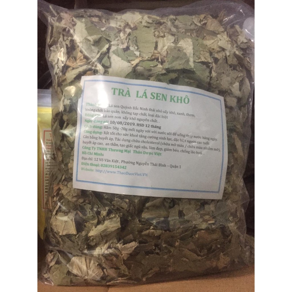 1kg Trà lá sen khô giảm cân, ngủ ngon