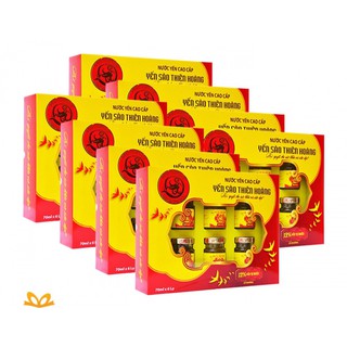 [ COMBO 8 HỘP ] Nước Yến Sào THIÊN HOÀNG 12% (6 lọ/hộp)