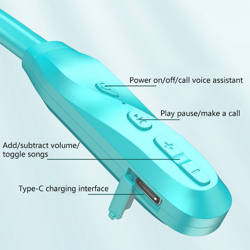 Tai Nghe Bluetooth Thể Thao Có Dây Đeo Cổ Tiện Dụng