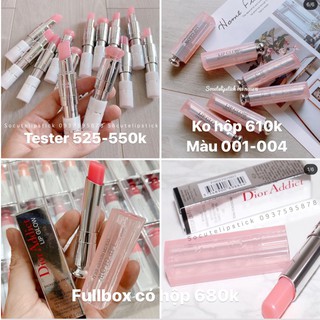 Son Dưỡng D.ior Addict Lip Glow Tester - Unbox - Fullbox 001 004 007 008 102