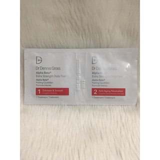 1 Set Dùng Thử Miếng Peel Tẩy Da Chết Hóa Học Dr. Dennis Gross Skincare Alpha Beta® Extra Strength Daily Peel