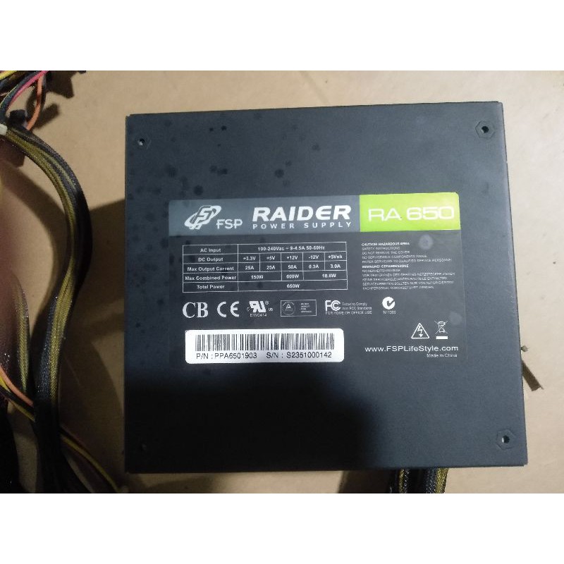 nguồn máy tính bàn fps Raider  650 cho vga rx 580 gtx 1070 1080...