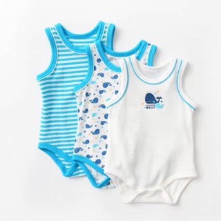 Set 3 body suit cho bé trai và bé gái