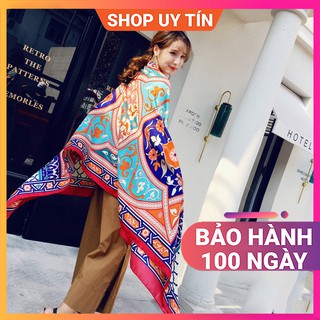 Khăn Quàng Cổ Thổ Cẩm Vintage - Khăn Choàng Boho Len Cashmere Nữ Đẹp