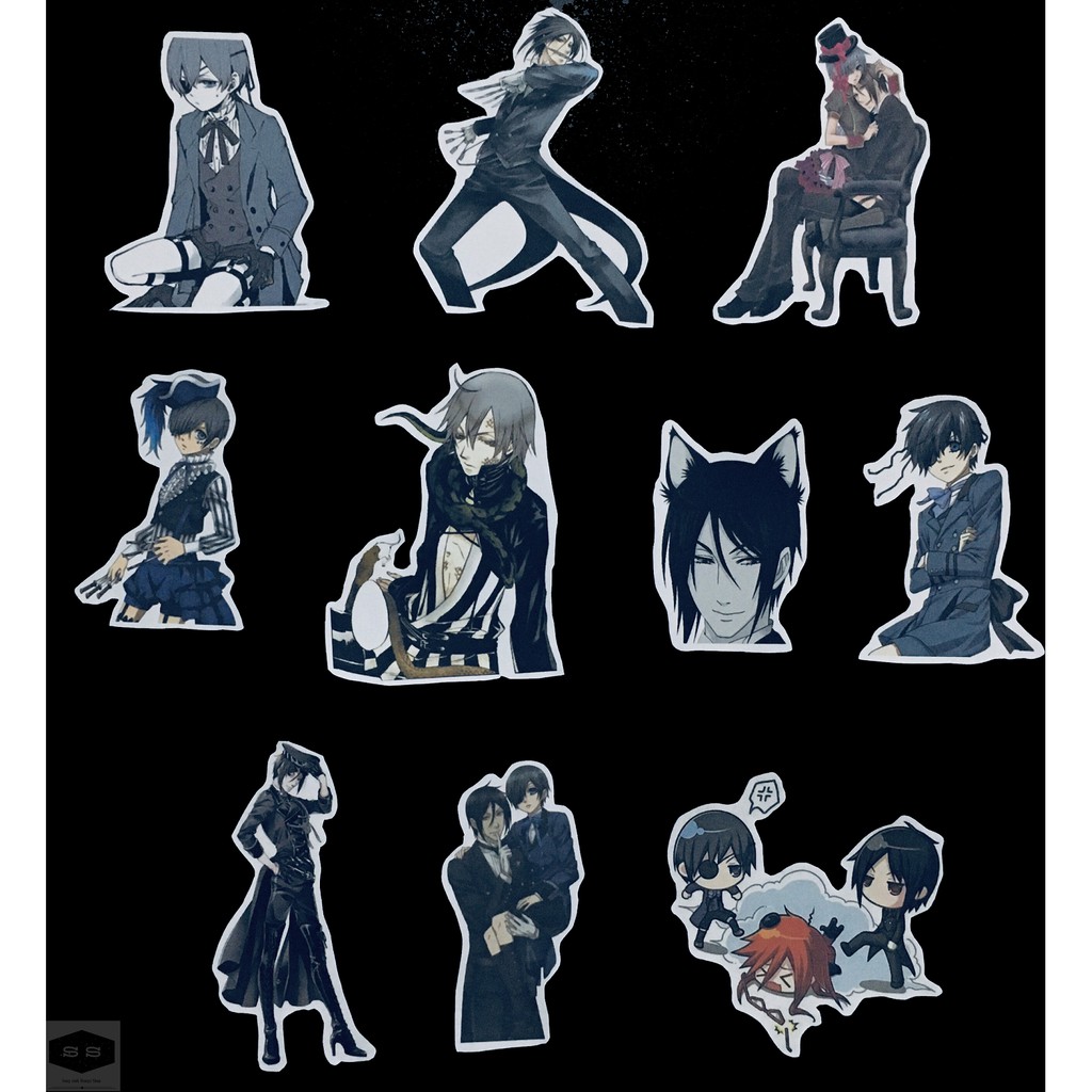 Bộ hình dán - sticker anime Black Butler - Hắc quản gia