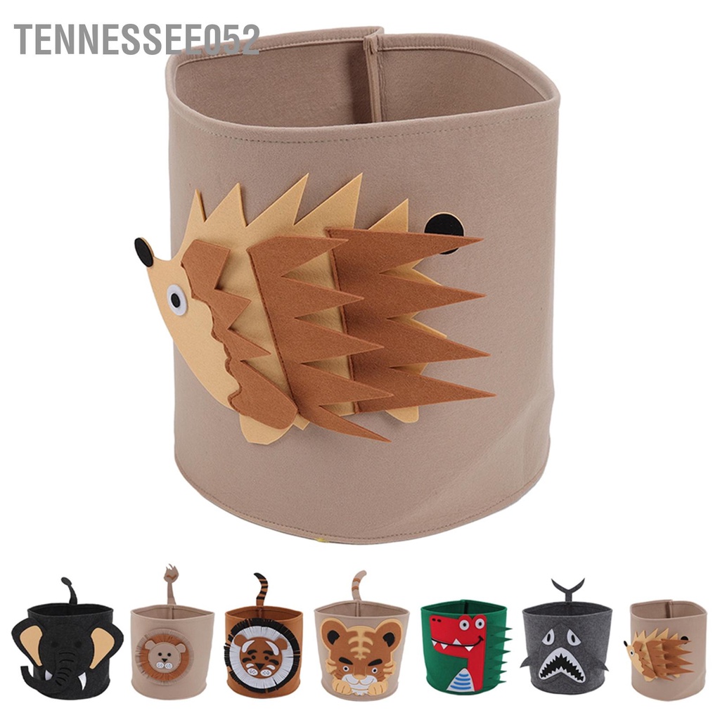 Tennessee052 Đồ giặt bông Dày dày Phim hoạt hình Động vật chơi trẻ em gia đình Mảnh vụn Gia dụng Thùng đựng quần áo bẩn 30x27cm