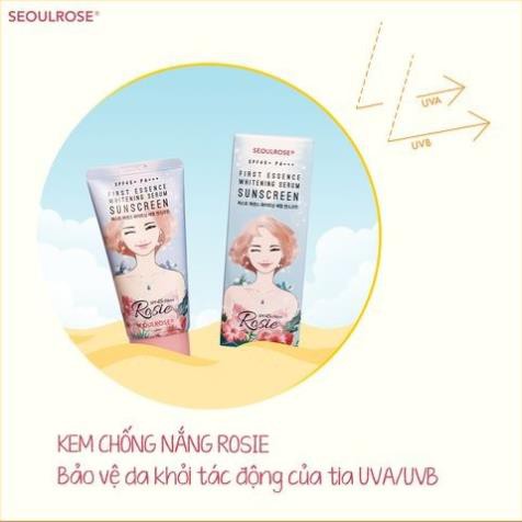 Kem Chống Nắng Seoul Rose Rosie First Essence Whitening Serum Sunscreen SPF45 PA+++