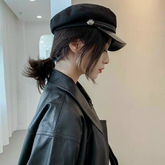 [ SIÊU HÓT ] NÓN THỦY THỦ NỮ MŨ NỒI MỎ DA Thời Trang Beret Phong Cách Retro Hàn Quốc