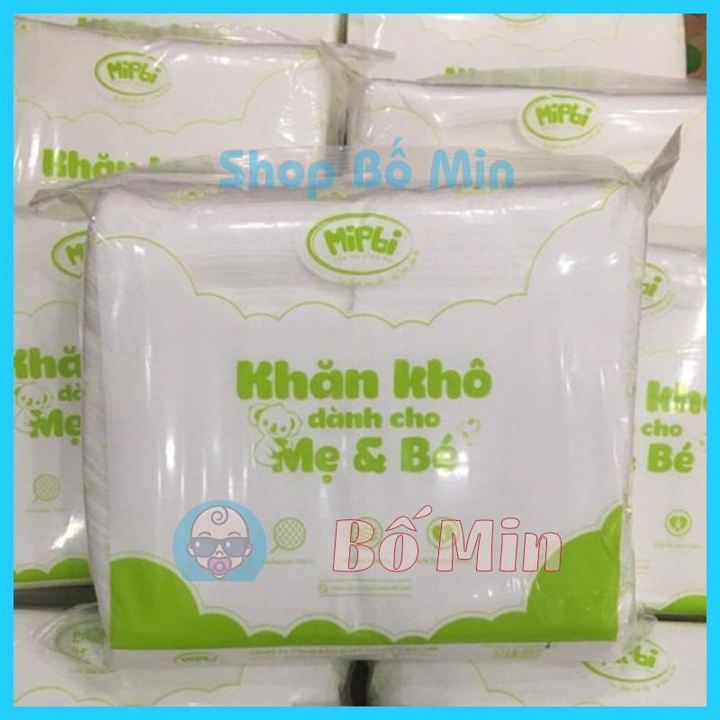 Khăn vải khô đa năng Mipbi loại bản to (600g/Gói)[ Shop Bố Min ]