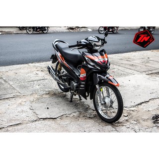 Tem Trùm Wave Rsx Repsol Đen Cam