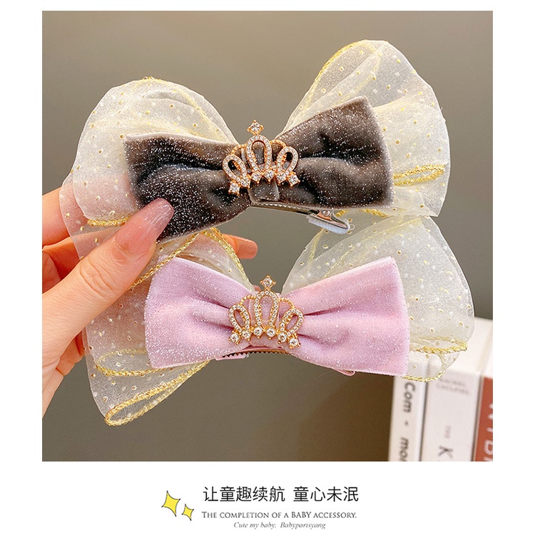 Kẹp tóc hình nơ xinh xắn cho bé gái