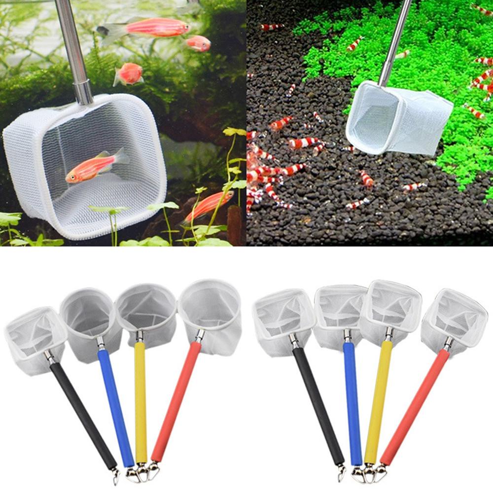Vợt Lưới Bắt Cá Làm Từ Thép Không Gỉ Có Thể Thu Gọn Tiện Lợi Cao Cấp 18-53cm