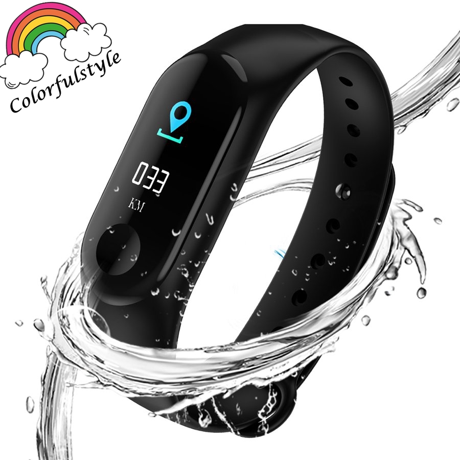 COLO  M3 Band Smart Watch Waterproof Bluetooth Fitness Tracker Wristband Heart Rate Watch Bracele