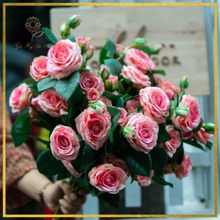 [Mua nhiều giá tốt] Hoa hồng nhung cao cấp, đẹp hơn hoa thật, không phai màu _ Hoa vải Gia Hy