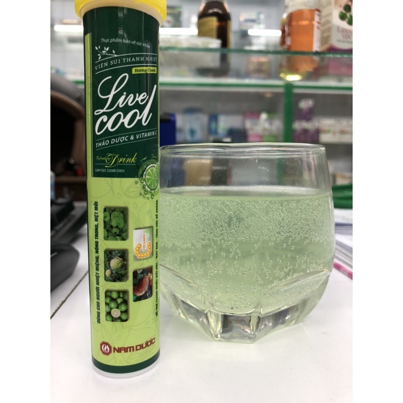 Viên Sủi Thanh Nhiệt Live Cool Hương Chanh Tuýp 16 Viên | BigBuy360 - bigbuy360.vn