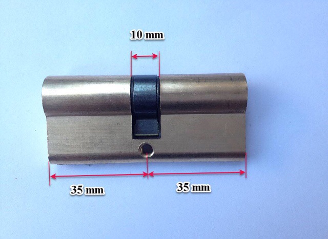 Set 10 ruột ( tim ) khoá tay gạt 70X32 dùng chung 1 CHÌA