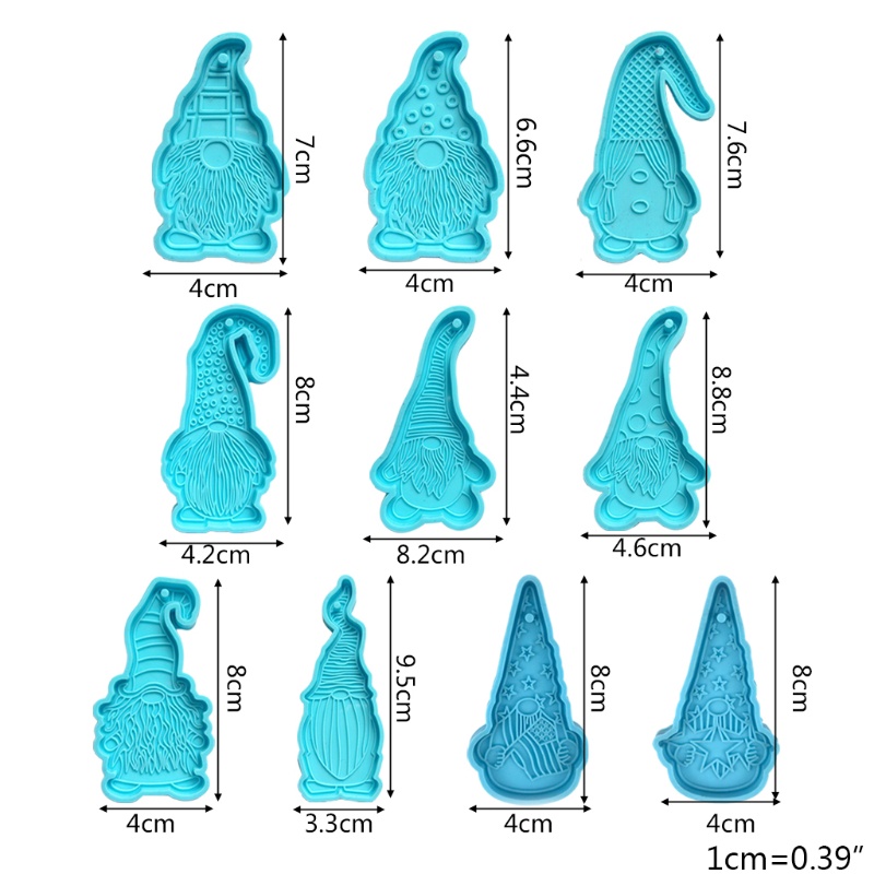 Khuôn Silicon Làm Mặt Dây Chuyền / Móc Khóa Hình Búp Bê DIY