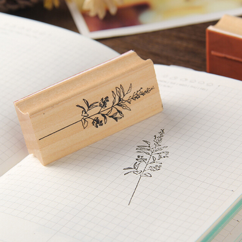 Phụ Kiện Trang Trí Sổ Tay Hình Chiếc Lá Bằng Gỗ