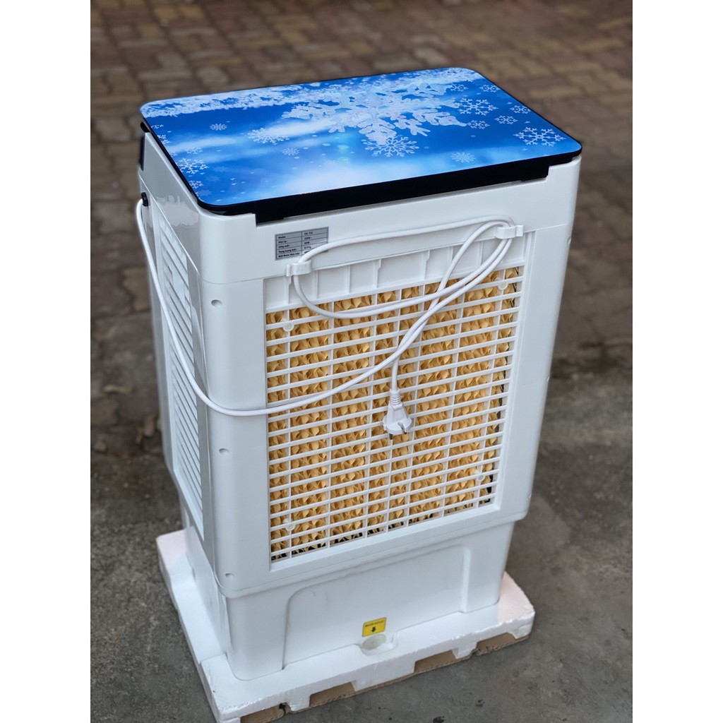 Quạt điều hòa hơi nước Fujitsu CG721- 45L- có bánh xe- có rơ le tự ngắt khi hết nước- tặng 2 bình đá khô