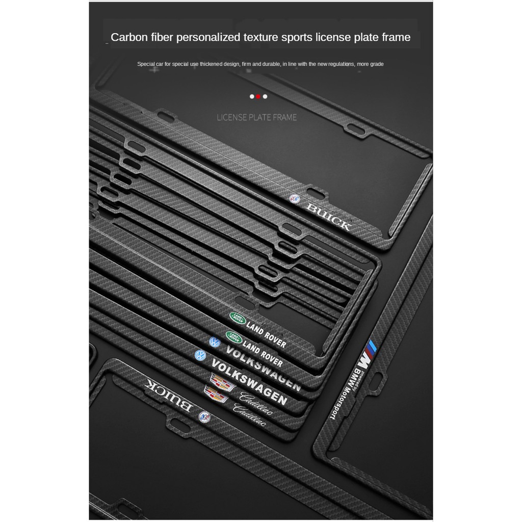 Khung bảo vệ biển số bằng sợi carbon cho xe Porsche Panamera/Macan/Cayenne/Taycan/917/718/911