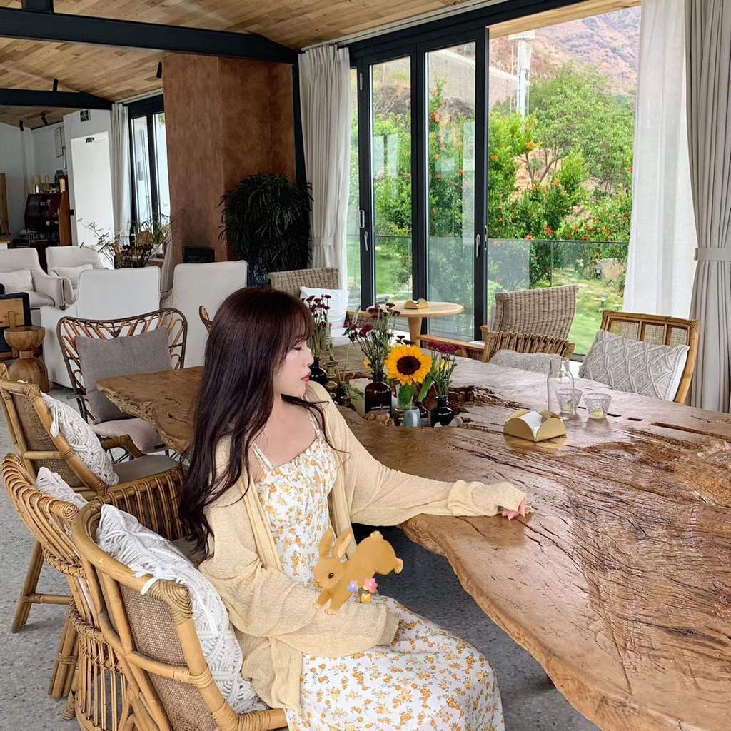 Đầm Hoa Hai Dây Eo Cao Duyên Dáng Thời Trang Mùa Hè 2021 | BigBuy360 - bigbuy360.vn