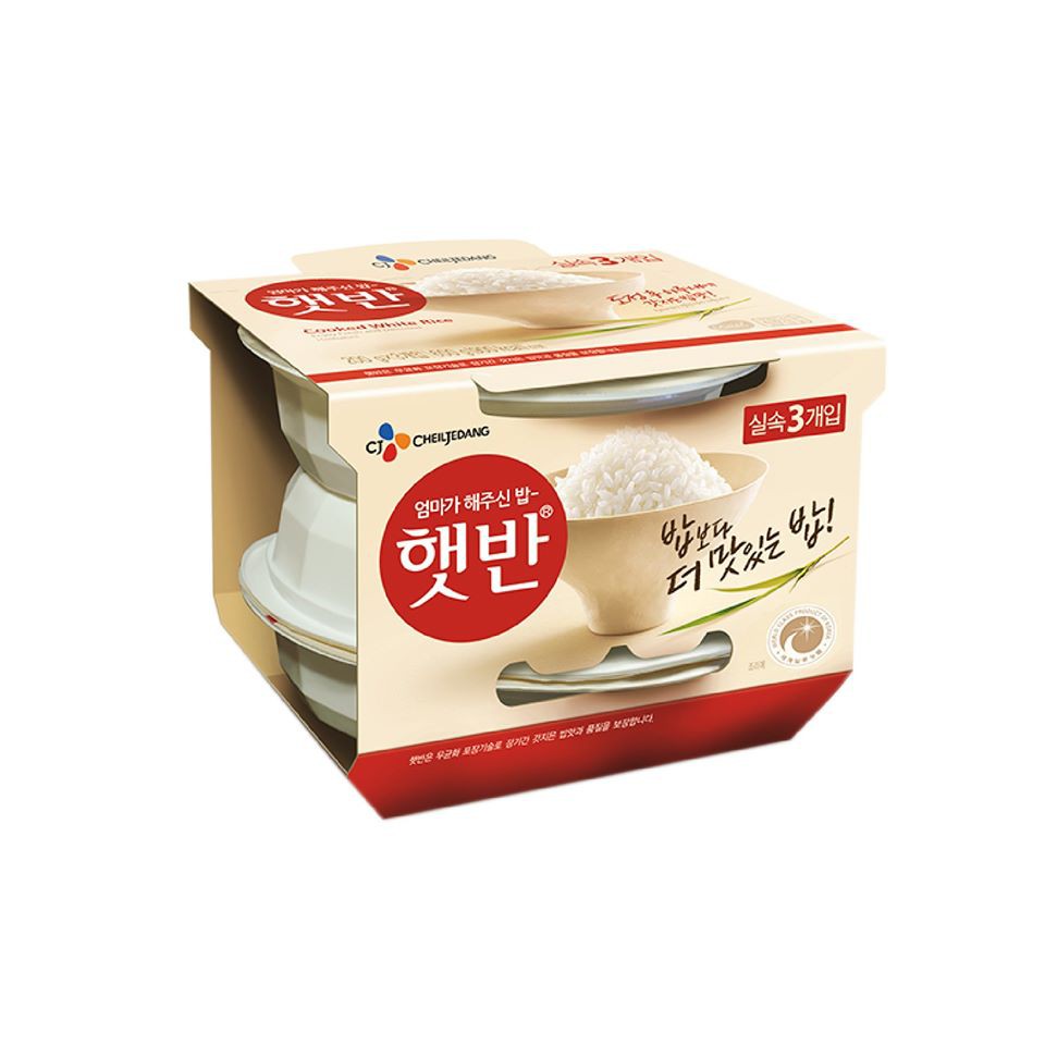 Thương hiệu CJ Hàn Quốc: cơm Trắng Hetbahn ăn liền