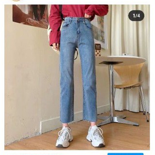 Quần jeans ống đứng