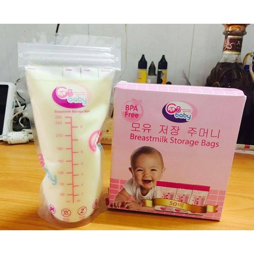 ⚡️ Hộp 50 túi trữ sữa GB Baby 250ml - Hàn Quốc (chính hãng)