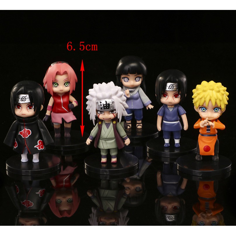 Mô hình Naruto chibi các nhân vật Sasuke Sakura Itachi Kakashi tùy chọn mẫu