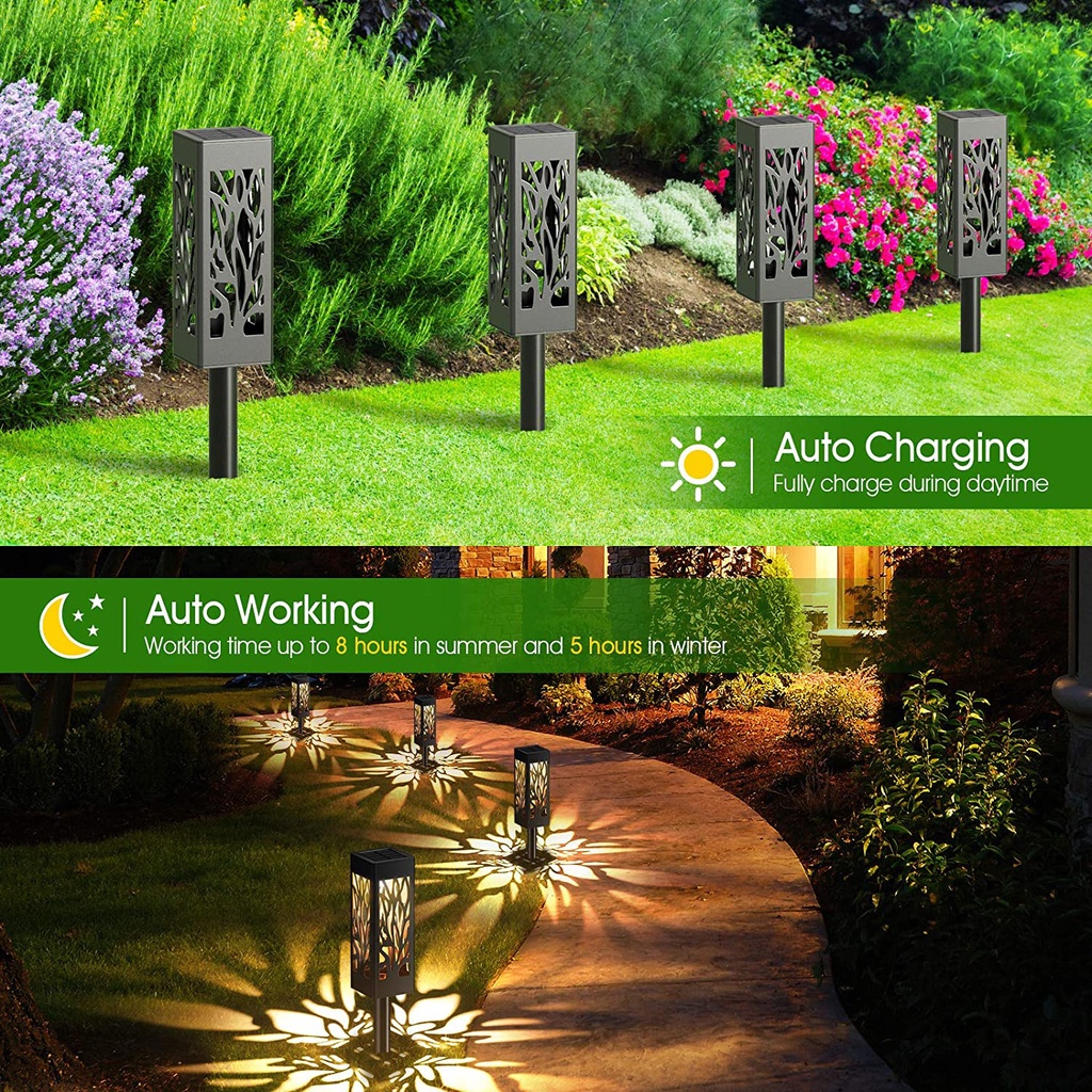 Đèn LED trang trí sân vườn chống nước sử dụng năng lượng mặt trời