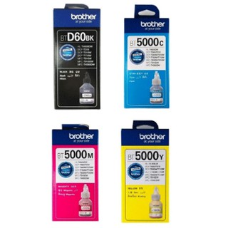 Mực in brother dcp t310,dcp t510,dcp t710w, mfc t810w, mfc t910dw. brother btd60bk, bt5000c,bt5000y, bt5000m
