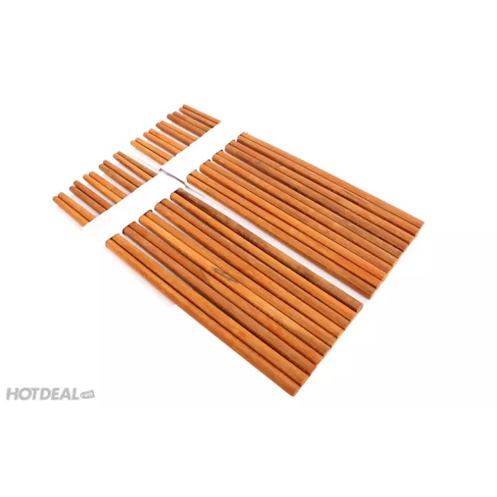 Đũa Gỗ  Cao Cấp - Đũa Gỗ Cánh Gà Ăn Cơm Không Chất Bảo Quản - Phong Cách Nhật Bản - Set 5 Đôi, 10 Đôi-đũa