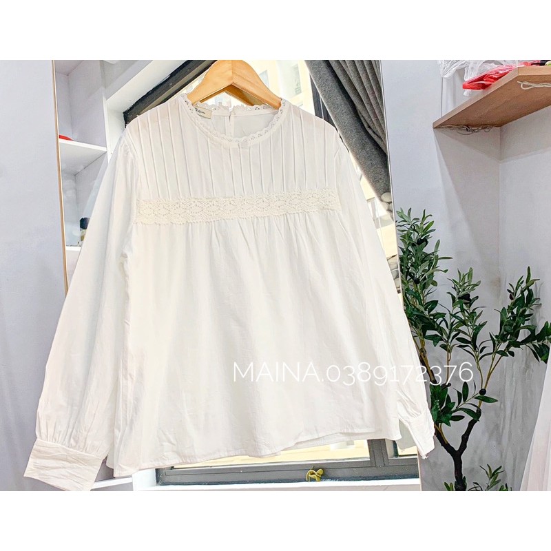 Áo babydoll viền ren (sẵn/ảnh thật)