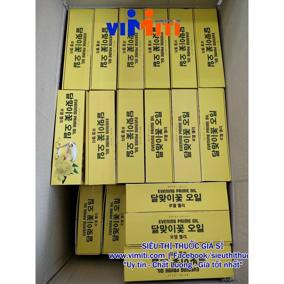 Viên uống giúp da đẹp, trắng sáng Hàn Quốc. Công dụng tốt Royal Jelly Evening Prime Oil