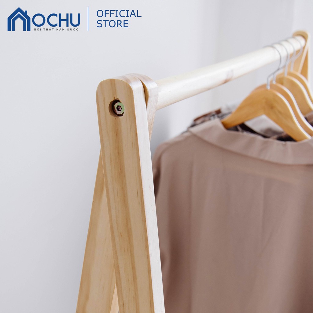 Giá Treo Quần Áo Bằng Gỗ Thông OCHU - A Hanger 1F - Natural