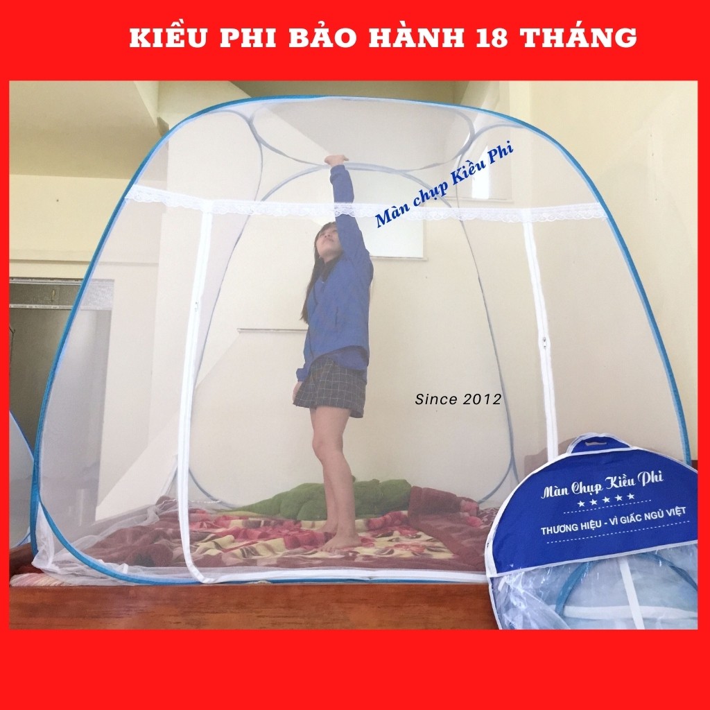 Màn chụp tự bung gấp gọn Kiều Phi -  Mùng chụp tự bung 1m6x2m, 1m8x2m, 2m2x2m gấp gọn tiện lợi chống muỗi