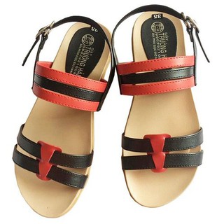 Sandal nữ 🎁FREESHIP🎁 Giảm 10K khi nhập mã [GIAYNU01] Giày Sandal Nữ Đế Bằng Trường Hải