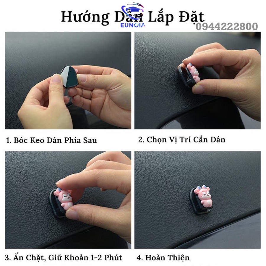 Móc Treo Đồ Mini - Đa NăngTrên Xe Hơi Gắn icon Hoạt Hình Dễ Thương