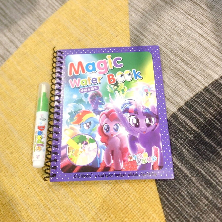 Tranh Tô Màu Nước Ma Thuật, Tập Tô Thần Kỳ Tự Xóa, Tái Sử Dụng Magic water book