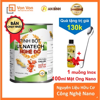 Tinh Bột Nghệ Đỏ ULNATECH 250gr - Tinh Bột Nghệ Siêu Hấp Thu Nano Curcumin (Có Kiểm Nghiệm ATTP và Chứng Nhận Của Viện)