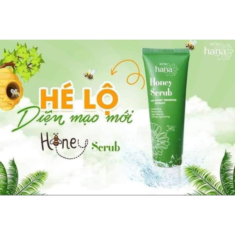 Tẩy Tế Bào Chết Riori Honey Scrub 120g - Kem Tẩy Tế Bào Chết an toàn, lành tính, không gây bào mòn da