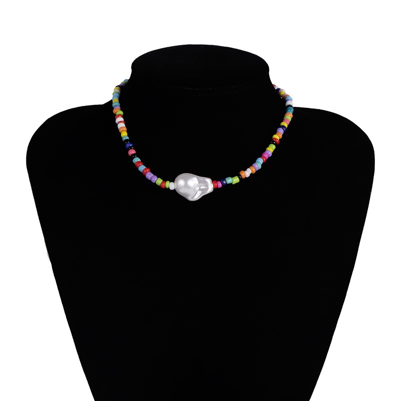 Vòng cổ Chuỗi Hạt Nhiều Màu Sắc Phong Cách Boho Cho Nữ