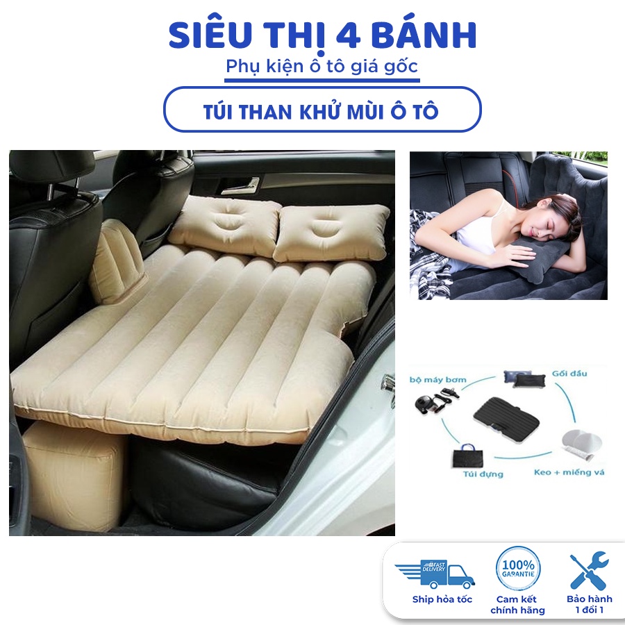 Đệm hơi ô tô 4 5 7 chỗ, Nệm hơi ô tô chân rời cao cấp tặng kèm bộ bơm 12V