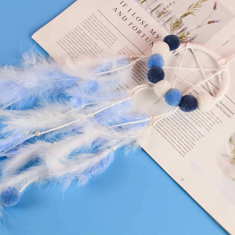 Bùa Đuổi Bắt Giấc Mơ Dream Catcher Có Đèn LED Treo Tường Trang Trí