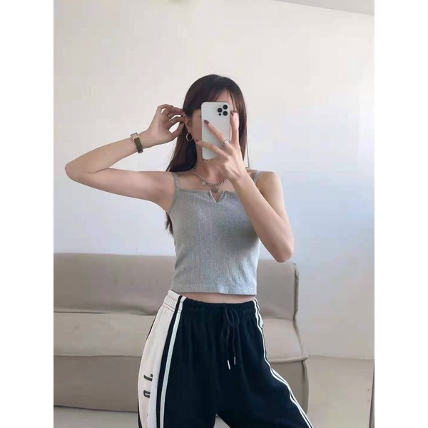 ÁO BRA COTTON CỔ CHỮ V DÁNG DÀI SIÊU HÓT 6997