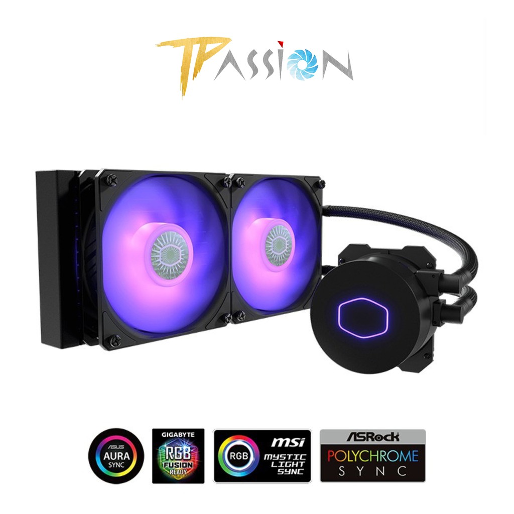 Tản nhiệt nước AIO CoolerMaster MasterLiquid ML240L V2 RGB - Chính hãng BH 24 tháng, LED RGB 12v sync Main/Hub