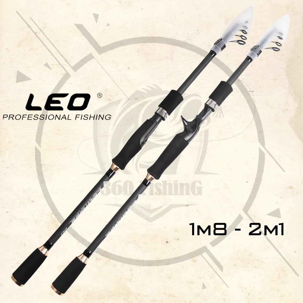Cần Câu Cá Câu Lure Leo Fishing Cần Câu Máy Đứng Và Máy Ngang Rút Gọn