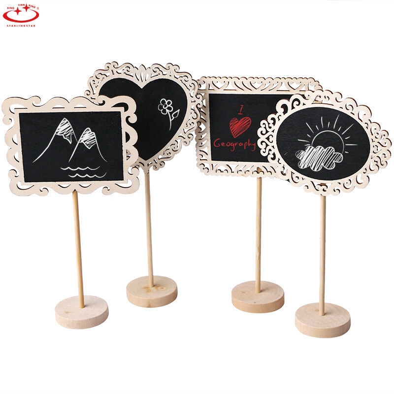 Bảng Đen Mini Bằng Gỗ Có Chân Đứng Dùng Cho Trang Trí Tiệc Cưới
