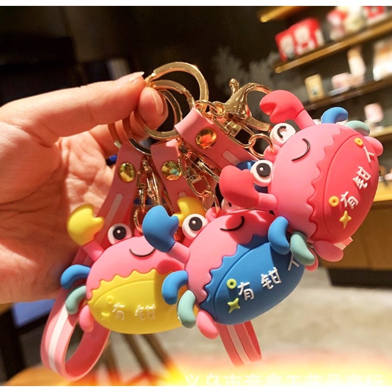 Móc khoá hình con cua đáng yêu